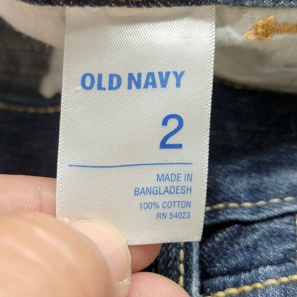 Old Navy Women's Denim Jean Mini Skirt Size 2 Medium Wash Blue Pockets 31x13.5 - Picture 5 of 8